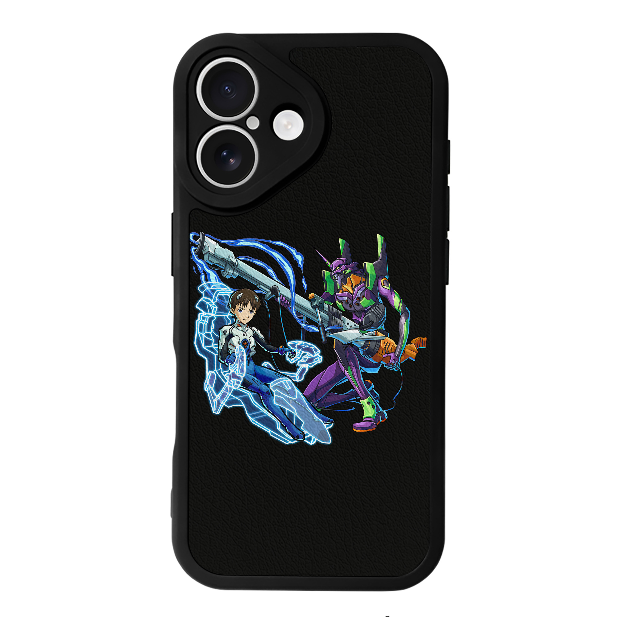 （画像用） EVA 新世紀エヴァンゲリオン 【iPhone 16シリーズ対応】シリコンスマホケース（レザー調） 材質：シリコン